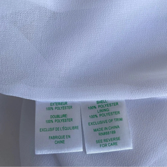 Lilly Pulitzer pearl White Gold Trim Shift Mini Dress 33334 - Picture 6 of 8